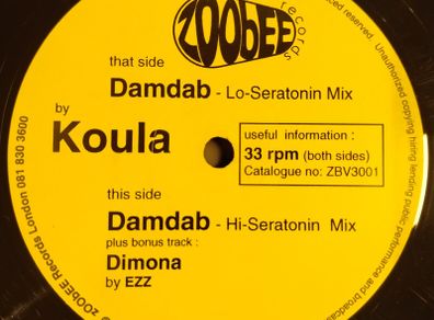Koula - Damdab -  Zoobee Records - Mid 90s Classic Trance!