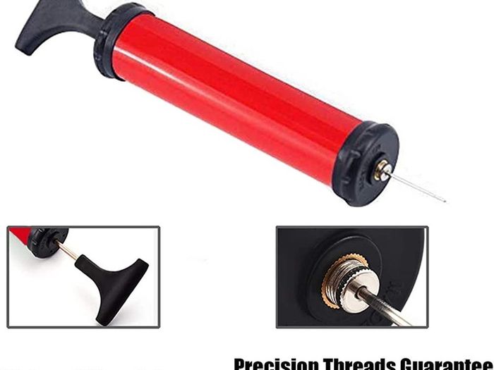 Portable Ball Pump,Air Pump Inflator Kit with Needle,Nozzle, Extension Hose Hand Pumps for Basketball Football Volleyball Water Polo Rugby Exercise Sports Ball Balloon Swim Inflatables (FREE POSTAGE)