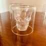 Skulls Glass Decanter Bottle with 6 shot glasses Image 4
