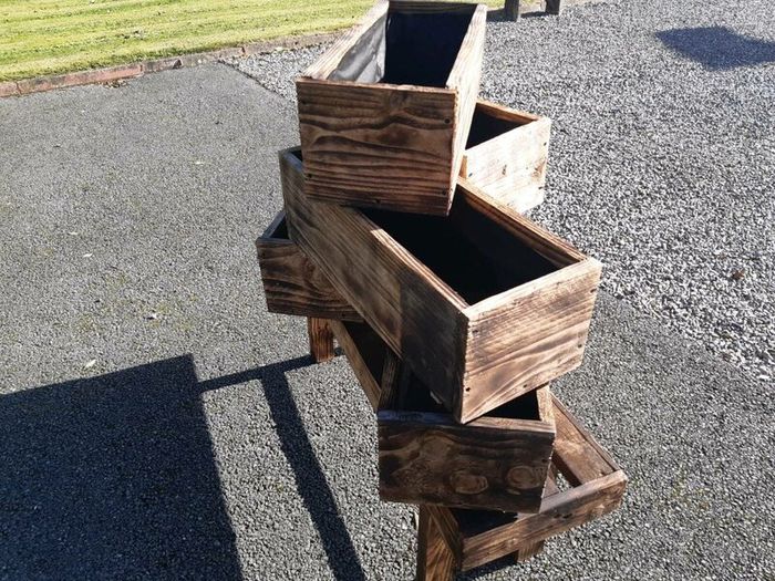 Quarter barrel planters