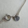 Vintage Blue Sapphire Sterling Silver 925 Choker: Faceted Gemstone Necklace length 16" - 7,4g Image 5