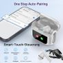 Thunelec U9 Earbuds, Bluetooth 5.4 with Touchscreen, In-Ear with Noise-Canceling Mic, 48-Hour Playtime, Deep Bass, Dark Gray Image 2
