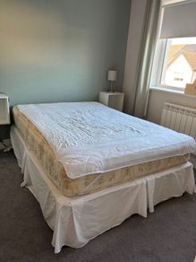 Double bed and mattress