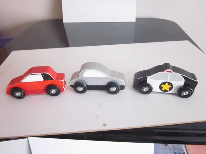 Melissa & Doug Wooden Car Set