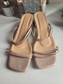 champagne colour sandals