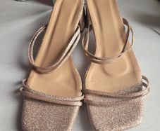 champagne colour sandals
