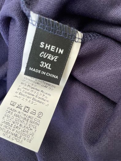SHEIN Curve navy dress plus size