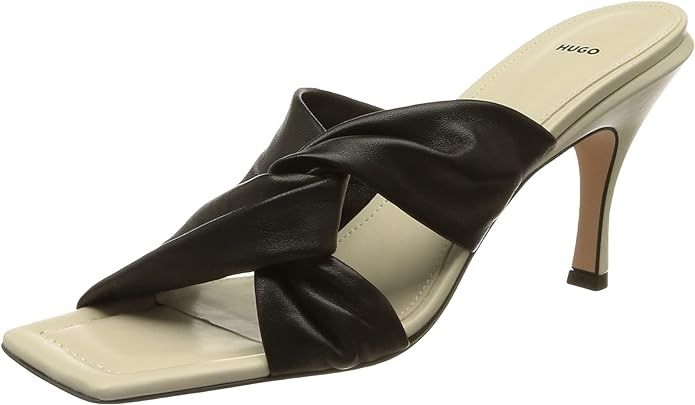Hugo Boss Womens Pumps Sandal, Tonic Twistedmule-n, Black, EU 35, UK 2, US 5