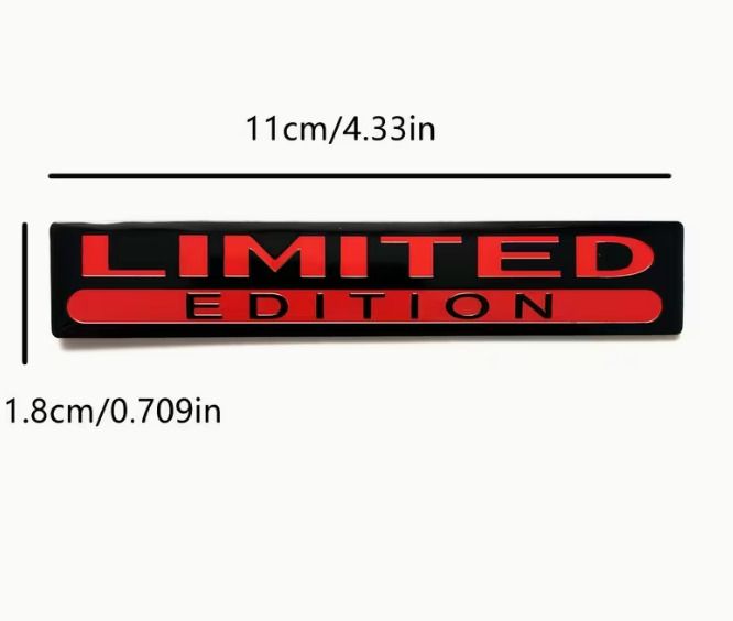 1pcs LIMITED EDITION Metal Car Logo Sticker - Suitable for Car Trunk, Rear, Side, and Body Decoration Decals Accessories