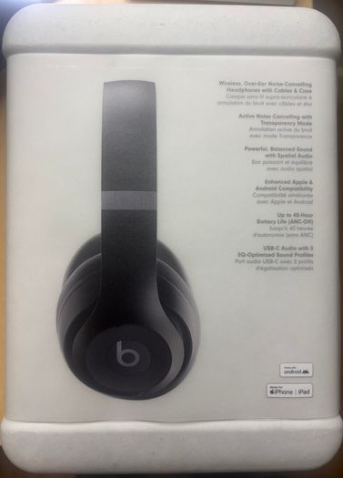 UNOPENED Beats Studio Pro Black Wireless Noise Cancelling Headphones