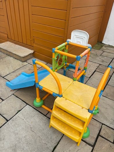 climbing frame with slide
