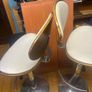 Two Cream Bar Stools Image 6