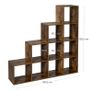New Display 10 Cube Staircase Bookcase Storage Unit   - FREE P&P Image 4