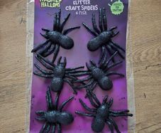 Halloween stick on spiders