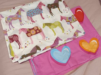 Baby Girl Cot Duvet cover x2