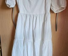 NEW - UNIQLO white cotton dress UK 8
