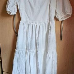 NEW - UNIQLO white cotton dress UK 8