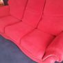 FREE large dark pink velvet sofa collection only first pictures is the exact colour Image 6