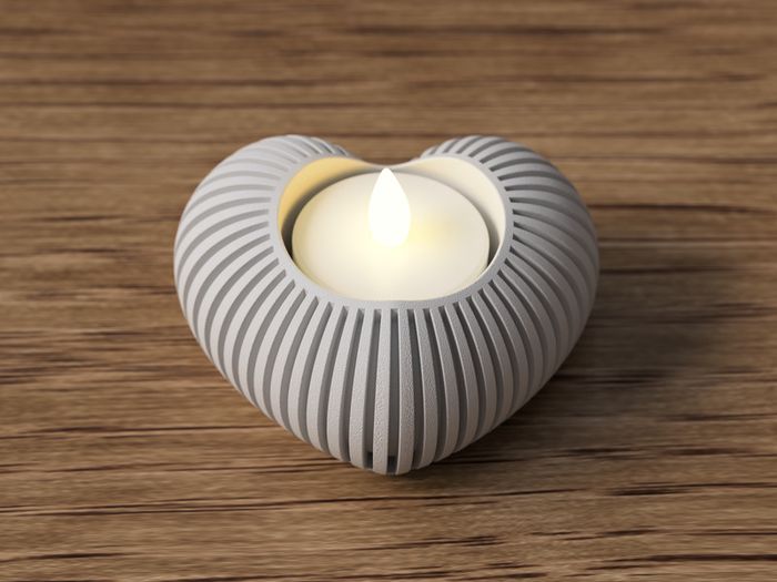 Heart Shaped Tea Light Holder