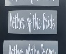 Wedding adhesive decals for champagne glasses