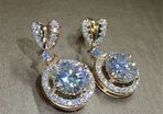 18KT Gold Filled / White Gold Earrings