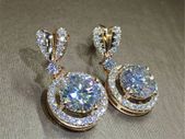 18KT Gold Filled / White Gold Earrings