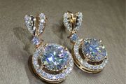 18KT Gold Filled / White Gold Earrings
