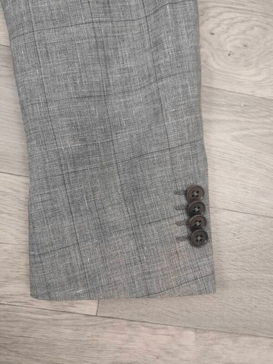 Gritti By Ermenegildo Zegna Linen Wool Silk Blend Half Lined Blazer Jacket Mens 50R