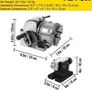 BS-0 Precision Dividing Head, Horizontal Dividing Head with 3-Jaw Chuck, MT2 Tailstock BS-0 12.7 cm Semi Universal Dividing Head for Milling Machine Mill Gear Cutting Image 6