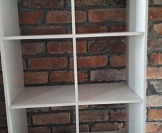 White shelves