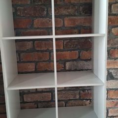 White shelves