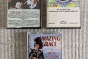 Vintage Scottish Music Cassettes Bundle x3 - Alex Beaton, Alasdair Fraser &amp; Highland Pipes