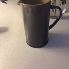 Le Creuset Stoneware 2 Tone Grey / Charcoal Milk Jug  400 ml capacity - as new