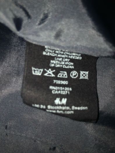H&M navy coat