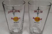 Hard Rock Cafe - 2 Pint Glasses - All Is One Collectors Series - Budweiser