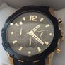 BRAND NEW Mens GUESS Caliber Chronograph Watch  Black Gold Great Deal Image 5