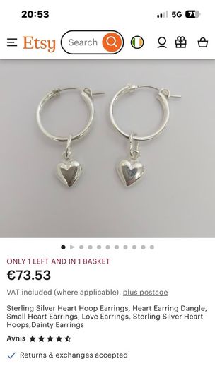 silver earrings