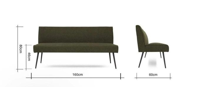 Decker Bench With Back -moss Green