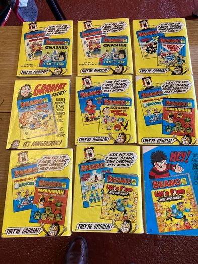 Vintage Beano fun size comics
