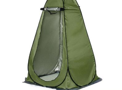 2 Person Portable Privacy Shower Toilet Outdoor Camping Tent Shed UV Swim Dressing Latrine Toilet Bird Watching Changing Tent with Bag