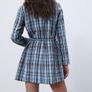 zara textured coat new with chain belt Image 3
