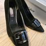 Gabor suede black buckle detail high heel shoes size 7 uk 40.5 EU  and UK 3 EU 35.5 RRP 105 new & boxed Image 3