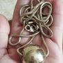 BEN DE LISI long necklace with a ball pendant. Image 2