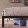 King Size Bed Frame Metal 150x200 with Storage 35cm Image 3