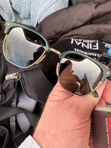 Ladies New Ray Bans green frames