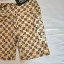 Von Dutch Beige Monogram Cycling/Sports/Gym Shorts RRP 80E Image 4