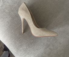 kurt geiger gold heel UK3