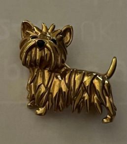 Yorkie Brooch