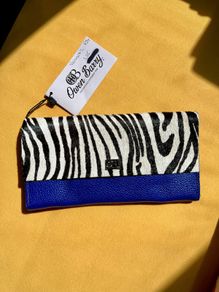 Owen Barry Zebra Malibu purse new