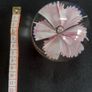 Glass paperweight with pink flower design Image 2